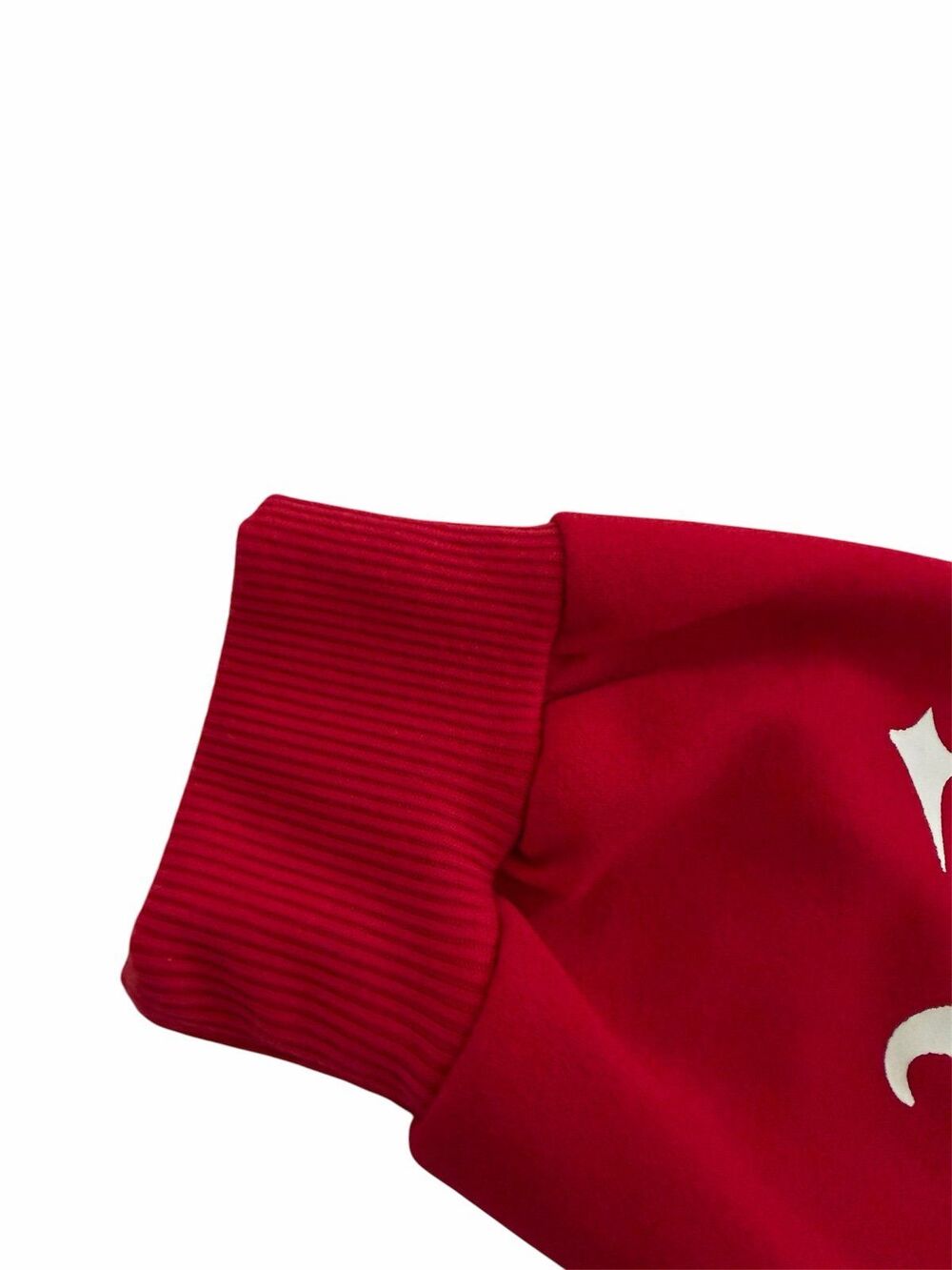 Red Gothic Lettering Extreme Crop Pullover Size S - Picture 7 of 9